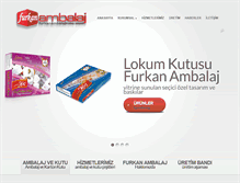 Tablet Screenshot of furkanambalajkutu.com